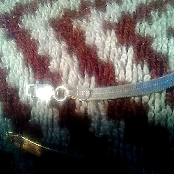 22" Italian Made .925 Sterling Silver Herring Bone Chain - Picture 2 of 3